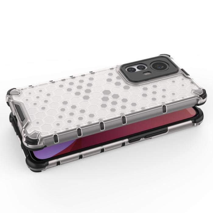 Bild 4,  Xiaomi 12 Pro Skal Hybrid Honeycomb Vit