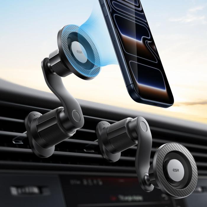 Bild 2, ESR ESR Magnetisk MagSafe Mobilhållare För Ventil OmniLock Svart