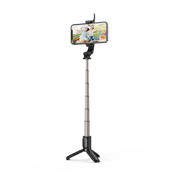 Bild 3, MCDODO MCDODO Selfie Stick Med Lampa Bluetooth Svart
