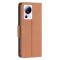  Xiaomi 13 Lite 5G Fodral Litchi Shark Läder Brun