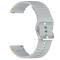  Klockarmband 20 mm Silikon Wave Design Grå