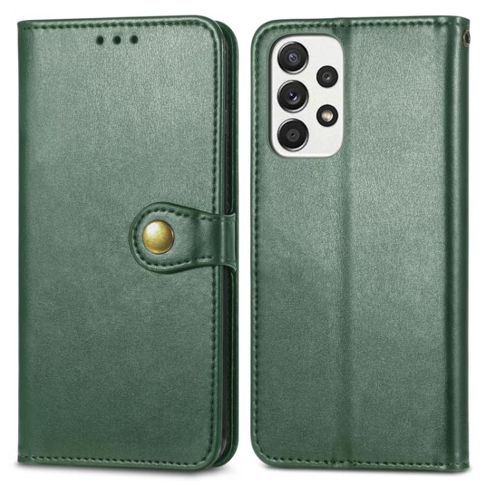 Bild 2,  Samsung Galaxy A33 5G Fodral Solid Läder Grön
