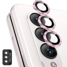 ENKAY ENKAY Galaxy Z Fold 5 Linsskydd Aluminium H&auml;rdat Glas Rosa