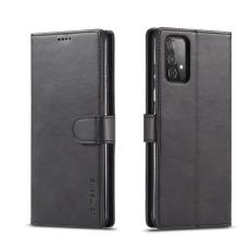 LC.IMEEKE Samsung Galaxy A52 / A52s - LC.IMEEKE L&auml;der Fodral - Svart