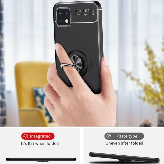 Bild 4,  Samsung Galaxy A22 5G - Ring Skal - Svart/Blå