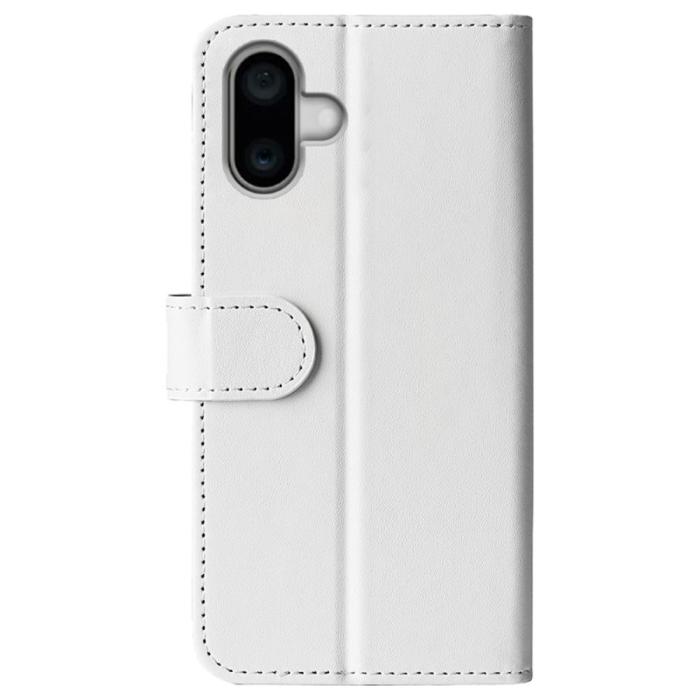 Bild 6,  iPhone 16 Fodral Läder Crazy Horse Vit