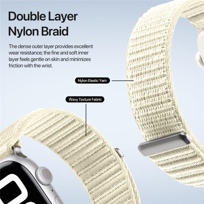 Bild 6, DUX DUCIS DUX DUCIS Apple Watch 42/44/45/46/49 mm Armband Nylon Loop