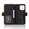 Motorola Moto G86 Power 5G Fodral Med Avtagbart Kortfack Svart