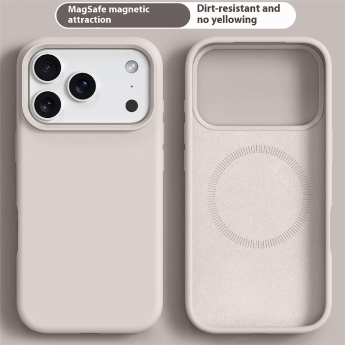 Bild 2,  iPhone 17 Pro Max Skal MagSafe Liquid Silikon Beige