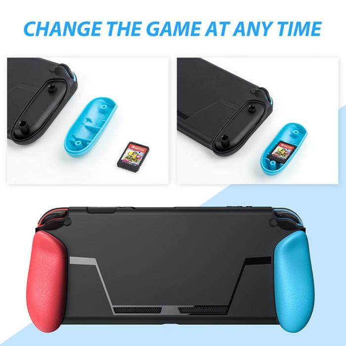 Bild 3,  Nintendo Switch Skal Med 2 Extra Kortplatser Svart