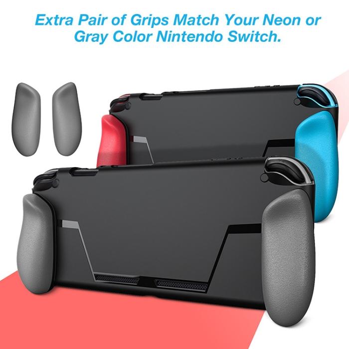Bild 5,  Nintendo Switch Skal Med 2 Extra Kortplatser Svart