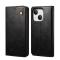 iPhone 14 Plus Fodral Flip Crazy Horse Svart