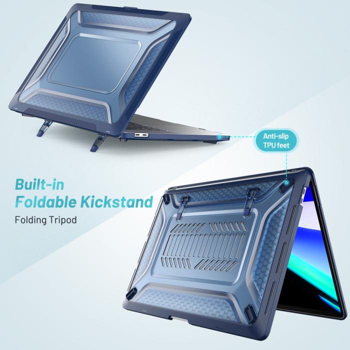 Bild 3,  MacBook Pro 16 2019 Skal Med Kickstand Safirblå