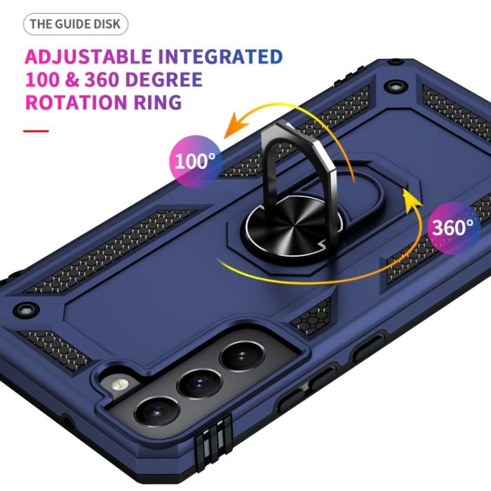 Bild 6,  Samsung Galaxy S22 Skal Ring Armor Hybrid Blå