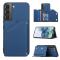  Samsung Galaxy S22 Skal Skin Touch Med Kortfack Blå