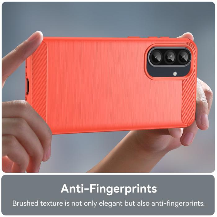 Bild 4,  Samsung Galaxy A56 5G / A36 5G Skal Borstad Stål Röd