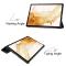  Galaxy Tab S10 Plus/S9 Plus/S9 FE Plus Fodral Tri-Fold Svart