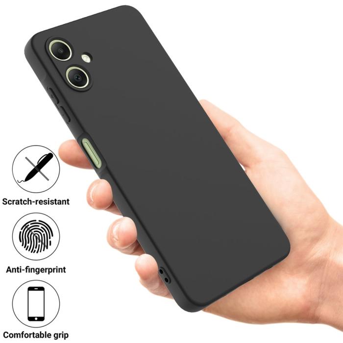 Bild 2,  Samsung Galaxy A07 Skal Liquid Silikon Svart