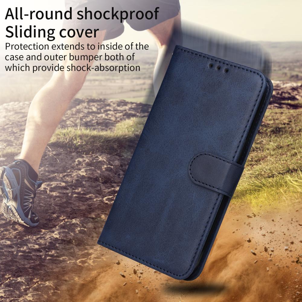  Samsung Galaxy S25 FE Plånboksfodral Läder Blå