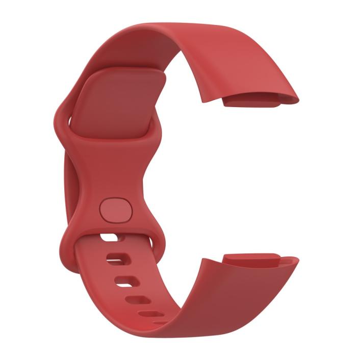 Bild 4,  Fitbit Charge 6 / 5 Armband TPU (S) Röd