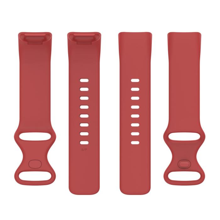 Bild 5,  Fitbit Charge 6 / 5 Armband TPU (S) Röd