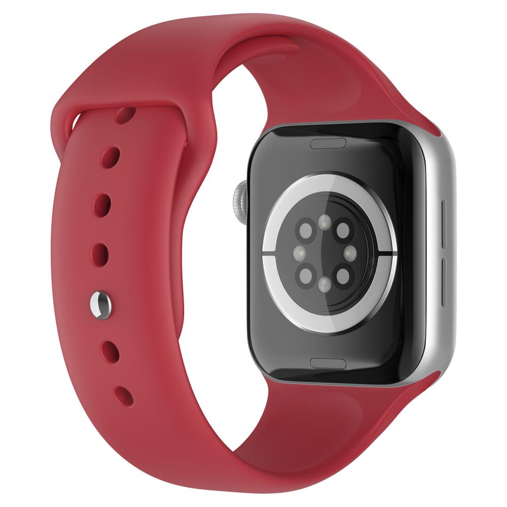 ColorPop Apple Watch 42/44/45/46/49 mm Silikon Armband (M/L) Crimson