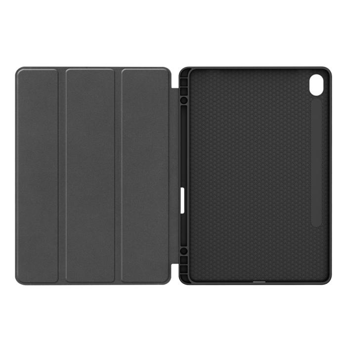 Bild 2,  Samsung Galaxy Tab S11 Fodral Tri-Fold Läder Blå