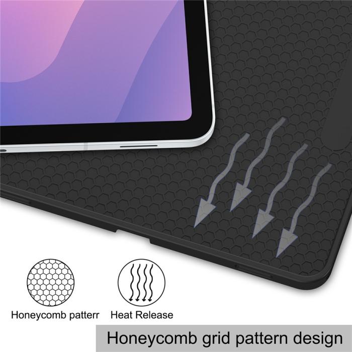 Bild 4,  Samsung Galaxy Tab S11 Fodral Tri-Fold Läder Blå
