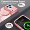  iPhone 17 Pro Max Skal Hybrid Med Marmor Tryck Rosa