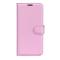  Samsung Galaxy S26 Ultra Fodral Litchi Läder Ljus Rosa