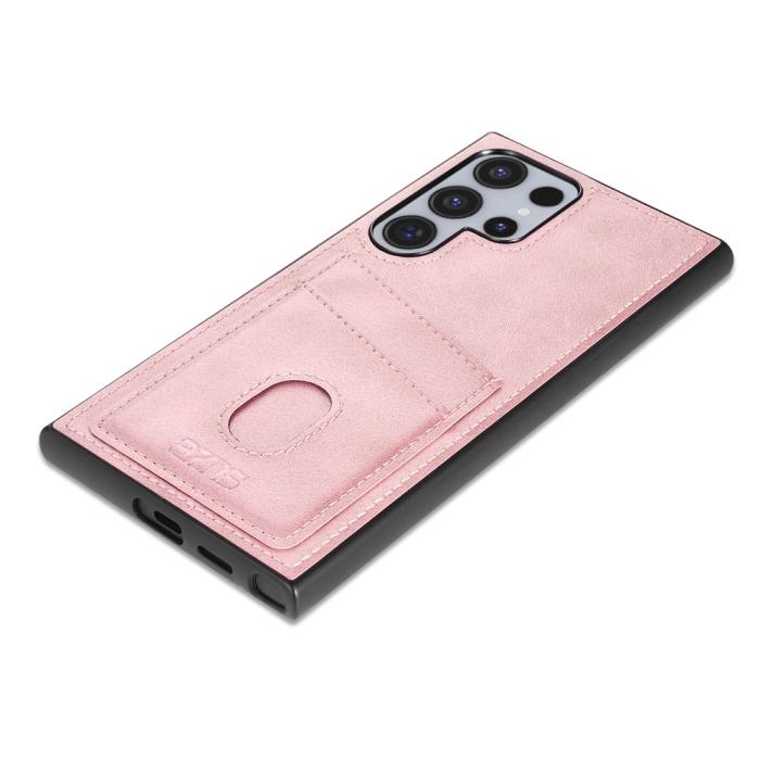 Bild 2, AZNS AZNS Samsung Galaxy S26 Ultra Skal Med Kortfack Läder Roséguld