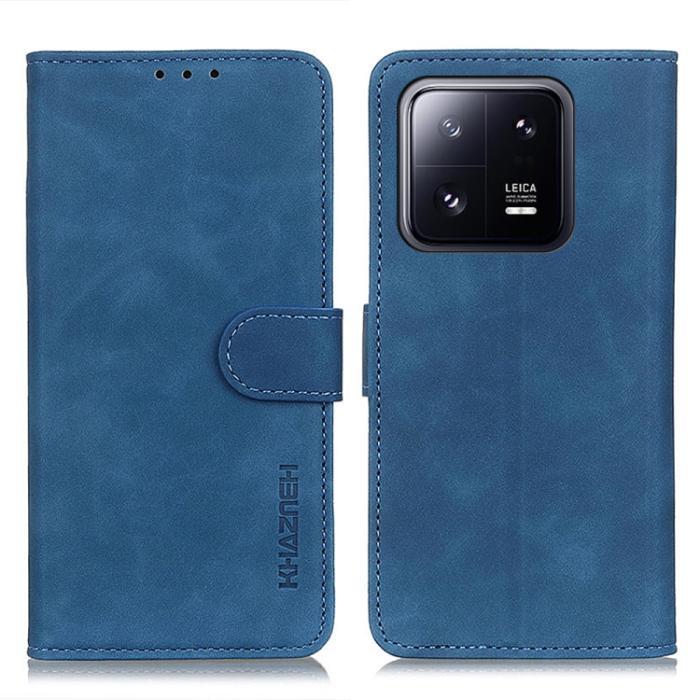 Bild 2, KHAZNEH KHAZNEH Xiaomi 13 Pro 5G Fodral Retro Läder Blå