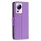  Xiaomi 13 Lite 5G Fodral Litchi Shark Läder Lila