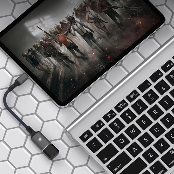 Bild 3,  Lightning till USB-A Kabeladapter Svart
