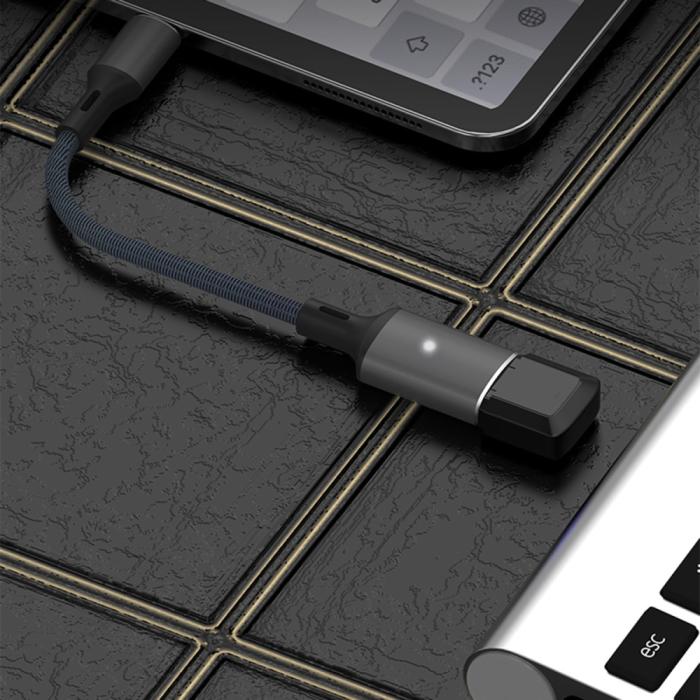 Bild 4,  Lightning till USB-A Kabeladapter Svart