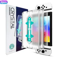  Nintendo Switch 2-PACK Sk&auml;rmskydd Helt&auml;ckande H&auml;rdat Glas