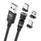 ENKAY ENKAY 1 m 3in1 USB-C / Lightning / MicroUSB 360° Magnetkabel