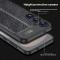  Samsung Galaxy S25 Plus Skal Litchi Textur Svart