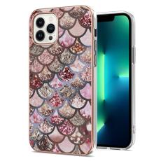  iPhone 15 Pro Skal Med Tryck Rosa Fj&auml;ll