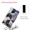  Samsung Galaxy A52 / A52s - Fodral Med Tryck - Svart/Vit Marmor