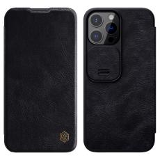 NILLKIN iPhone 13 Pro Max - NILLKIN Qin CamShield L&auml;der Fodral - Svart