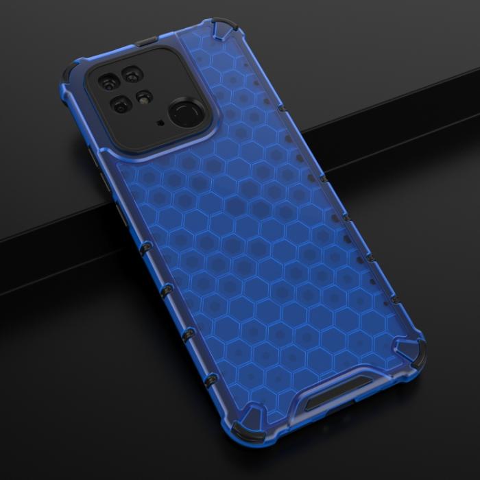 Bild 5,  Xiaomi Redmi 10C Skal Armor Honeycomb Blå