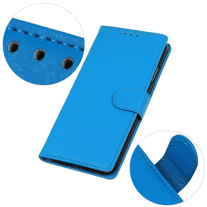 Bild 3,  Xiaomi 17T Pro Fodral Litchi Läder Blå