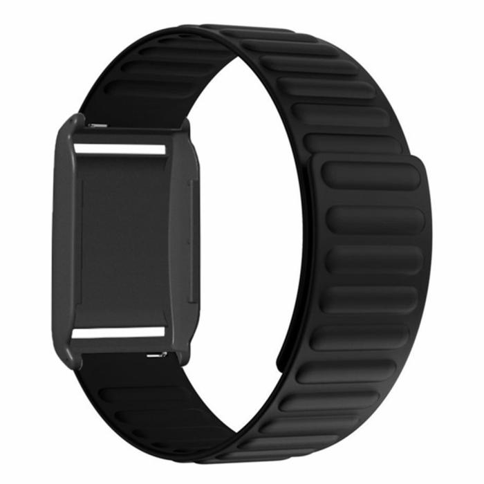Bild 2,  Polar Loop Klockarmband Silikon Magnetisk Loop Svart