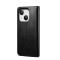  iPhone 14 Plus Fodral Flip Crazy Horse Svart