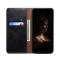  iPhone 14 Plus Fodral Flip Crazy Horse Svart