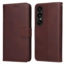  Sony Xperia 1 VII Fodral L&auml;der Brun