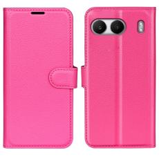  OnePlus Nord 4 Fodral Litchi L&auml;der Rosa