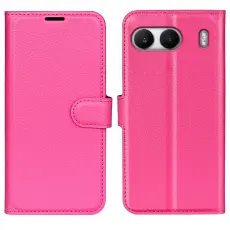  OnePlus Nord 4 Fodral Litchi L&auml;der Rosa