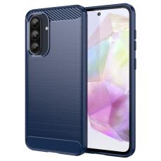 Samsung Galaxy A56 5G / A36 5G Skal Borstad St&aring;l Bl&aring;